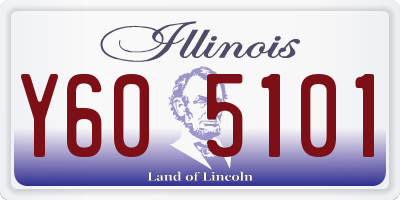 IL license plate Y605101