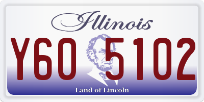 IL license plate Y605102
