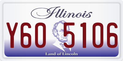 IL license plate Y605106