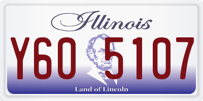 IL license plate Y605107