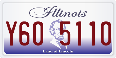 IL license plate Y605110