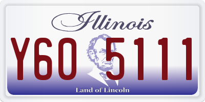 IL license plate Y605111