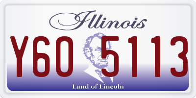 IL license plate Y605113