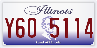 IL license plate Y605114