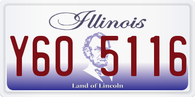 IL license plate Y605116