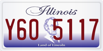 IL license plate Y605117