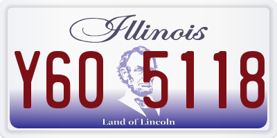 IL license plate Y605118