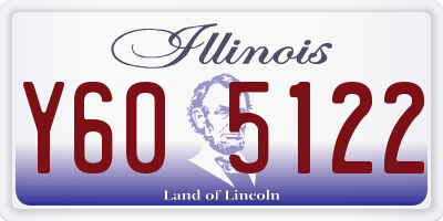 IL license plate Y605122