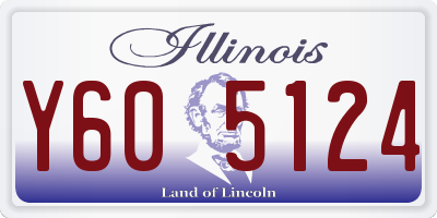 IL license plate Y605124