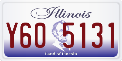 IL license plate Y605131