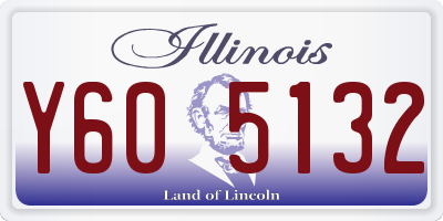 IL license plate Y605132
