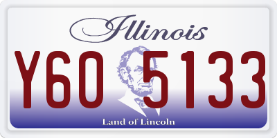 IL license plate Y605133