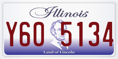 IL license plate Y605134