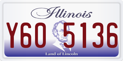 IL license plate Y605136