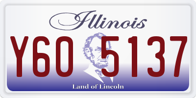 IL license plate Y605137