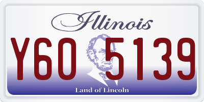 IL license plate Y605139