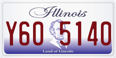 IL license plate Y605140