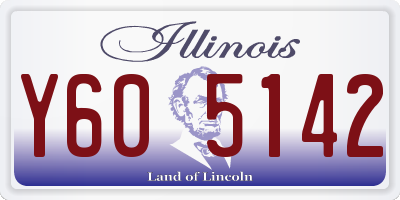 IL license plate Y605142