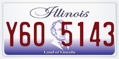 IL license plate Y605143