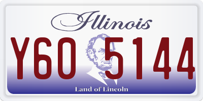 IL license plate Y605144