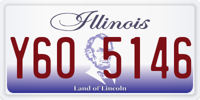 IL license plate Y605146