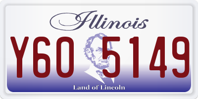 IL license plate Y605149