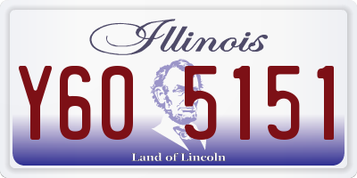 IL license plate Y605151