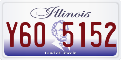 IL license plate Y605152