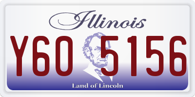IL license plate Y605156