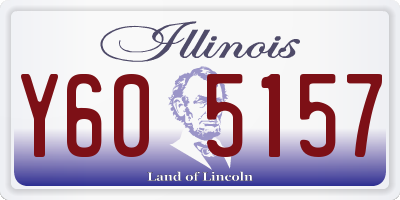 IL license plate Y605157