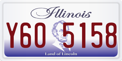 IL license plate Y605158