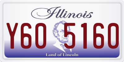IL license plate Y605160