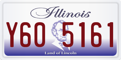 IL license plate Y605161