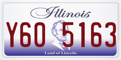 IL license plate Y605163