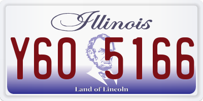 IL license plate Y605166