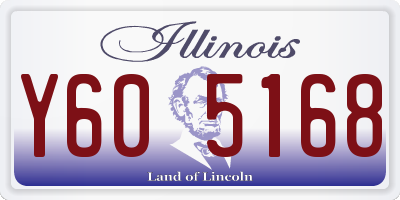 IL license plate Y605168