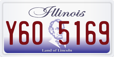 IL license plate Y605169