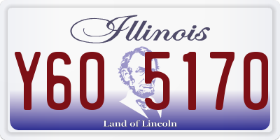 IL license plate Y605170