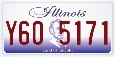 IL license plate Y605171