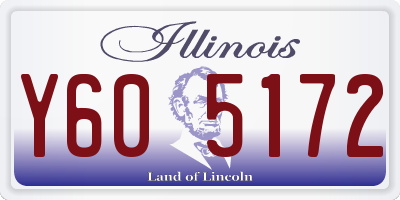 IL license plate Y605172