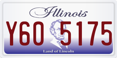 IL license plate Y605175