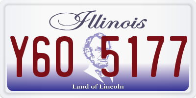 IL license plate Y605177