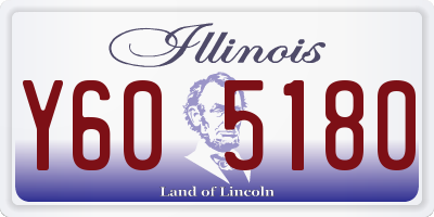 IL license plate Y605180
