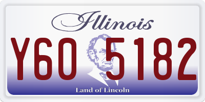 IL license plate Y605182