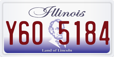 IL license plate Y605184
