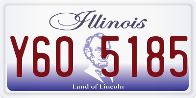 IL license plate Y605185
