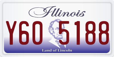 IL license plate Y605188