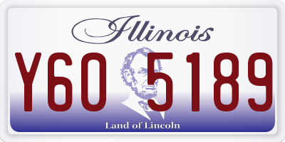 IL license plate Y605189