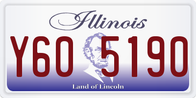 IL license plate Y605190