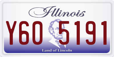 IL license plate Y605191